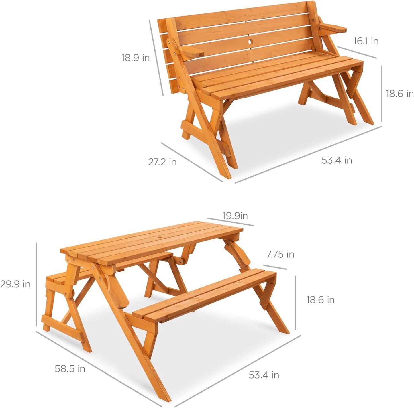 2-in-1 Picnic Table